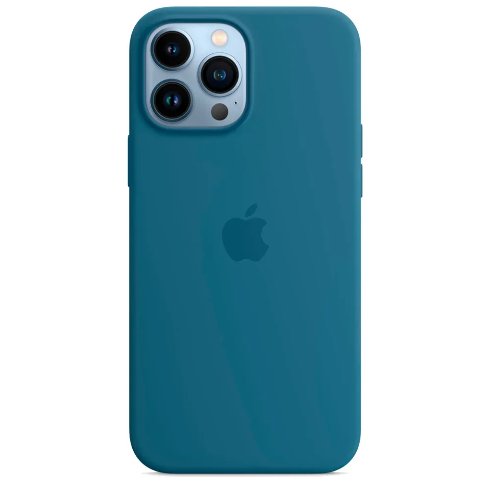 Силиконовый чехол с поддержкой MagSafe Apple Silicone Case для iPhone 13 Pro Max, Blue Jay (Полярная лазурь)