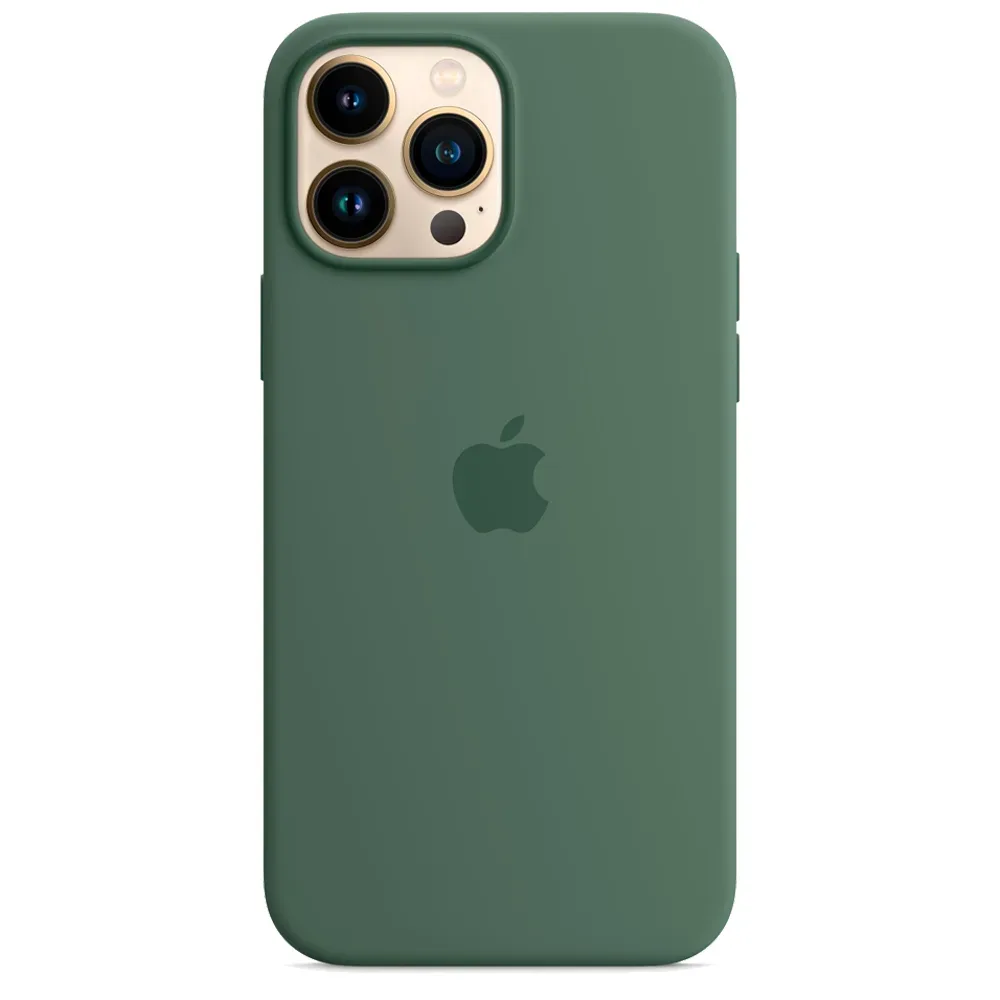 Силиконовый чехол с поддержкой MagSafe Apple Silicone Case для iPhone 13 Pro Max, Eucalyptus (Эвкалипт)