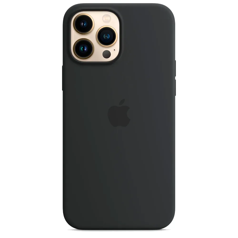 Силиконовый чехол с поддержкой MagSafe Apple Silicone Case для iPhone 13 Pro Max, Midnight (Темная ночь)