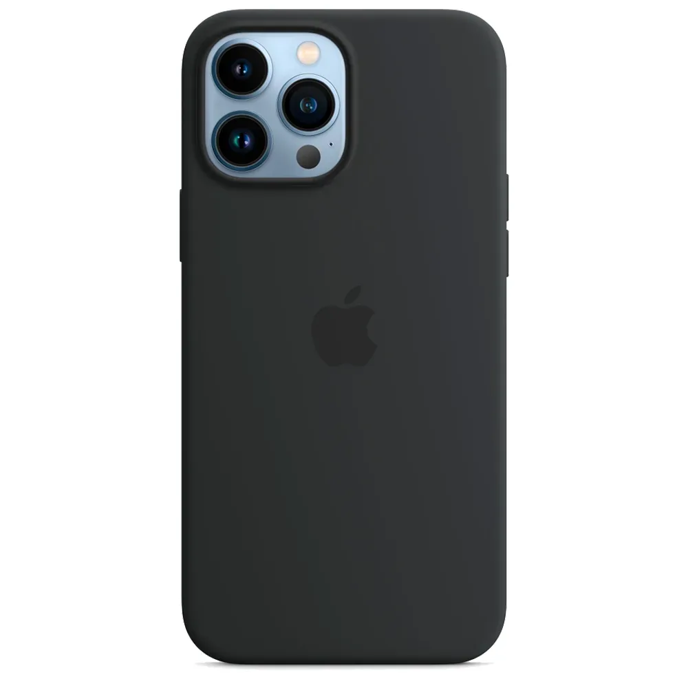 Силиконовый чехол с поддержкой MagSafe Apple Silicone Case для iPhone 13 Pro Max, Midnight (Темная ночь)