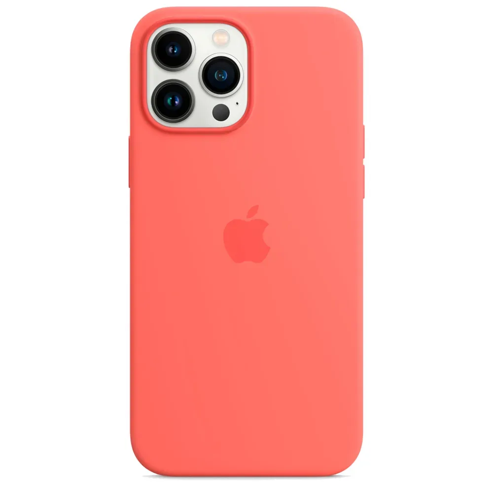 Силиконовый чехол с поддержкой MagSafe Apple Silicone Case для iPhone 13 Pro Max, Pink Pomelo (Розовый помело)
