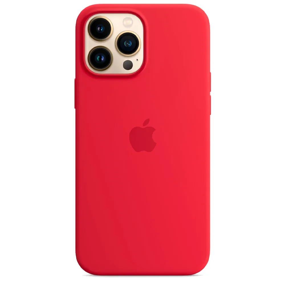 Силиконовый чехол с поддержкой MagSafe Apple Silicone Case для iPhone 13 Pro Max, Red (Красный)