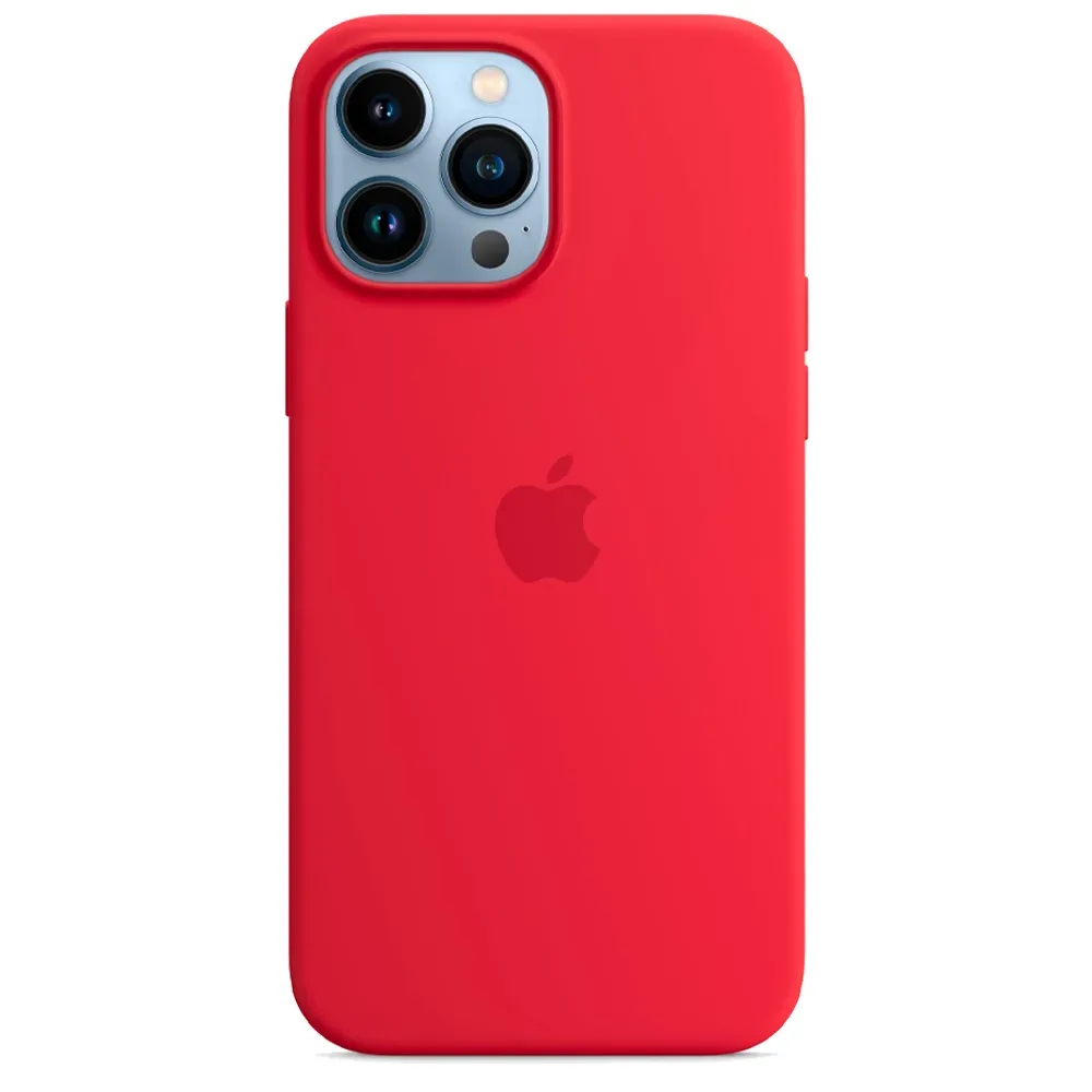 Силиконовый чехол с поддержкой MagSafe Apple Silicone Case для iPhone 13 Pro Max, Red (Красный)