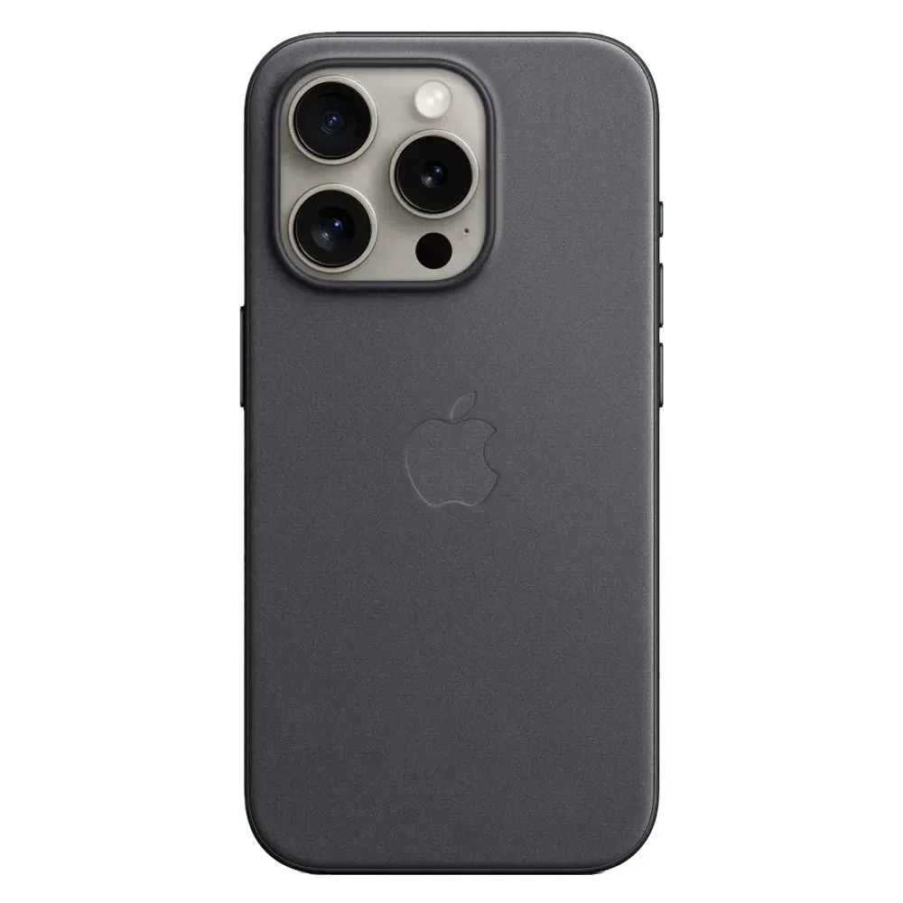 Тканевый чехол с поддержкой MagSafe Apple FineWoven Case для iPhone 15 Pro, Black (Черный)