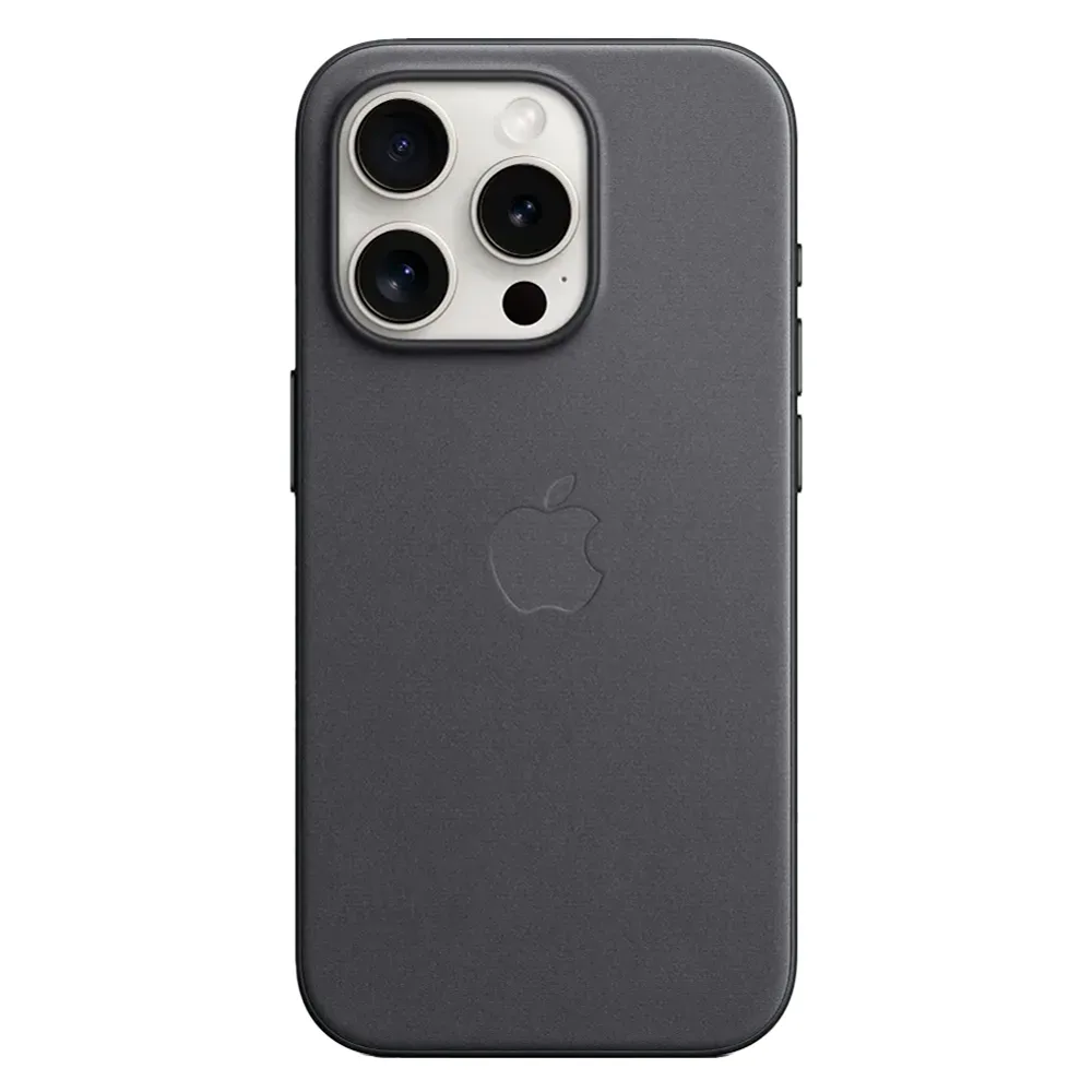 Тканевый чехол с поддержкой MagSafe Apple FineWoven Case для iPhone 15 Pro, Black (Черный)