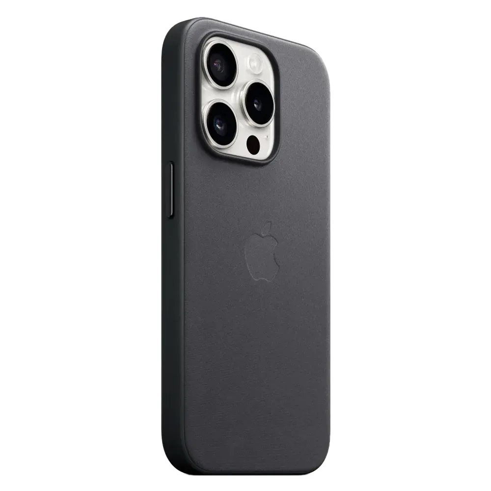 Тканевый чехол с поддержкой MagSafe Apple FineWoven Case для iPhone 15 Pro, Black (Черный)