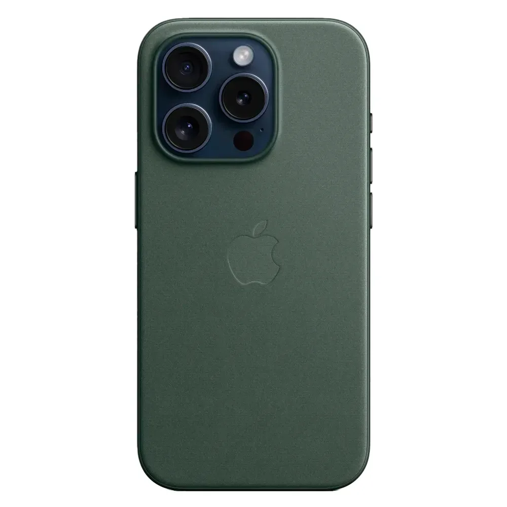 Тканевый чехол с поддержкой MagSafe Apple FineWoven Case для iPhone 15 Pro, Evergreen (Вечнозеленый)