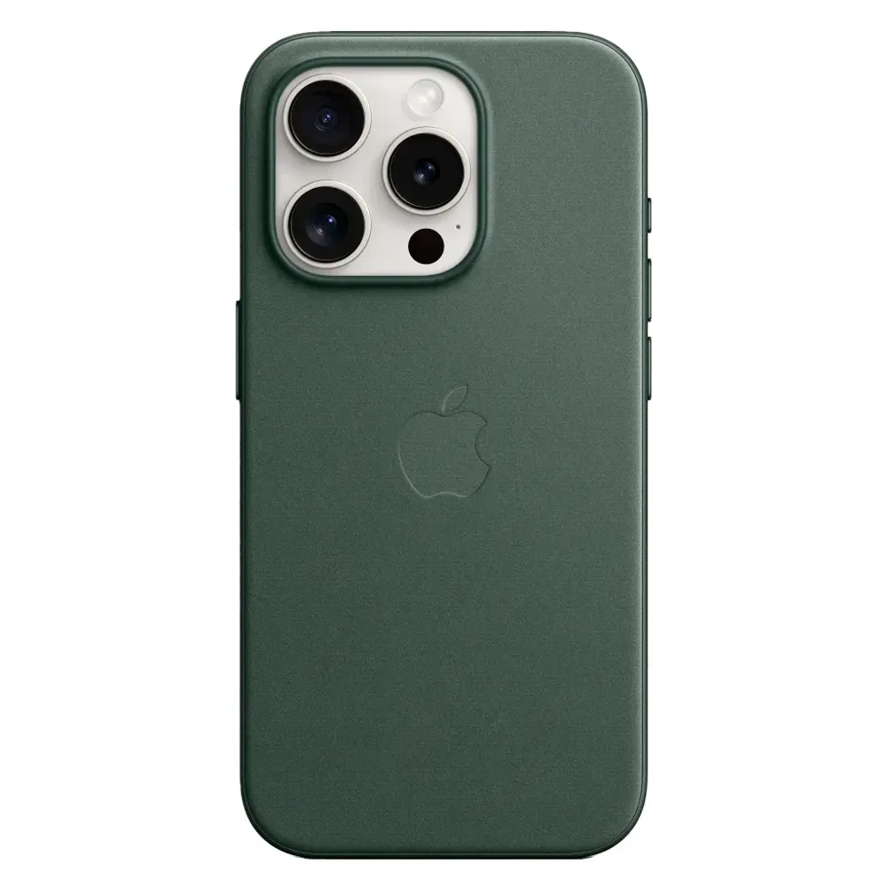 Тканевый чехол с поддержкой MagSafe Apple FineWoven Case для iPhone 15 Pro, Evergreen (Вечнозеленый)