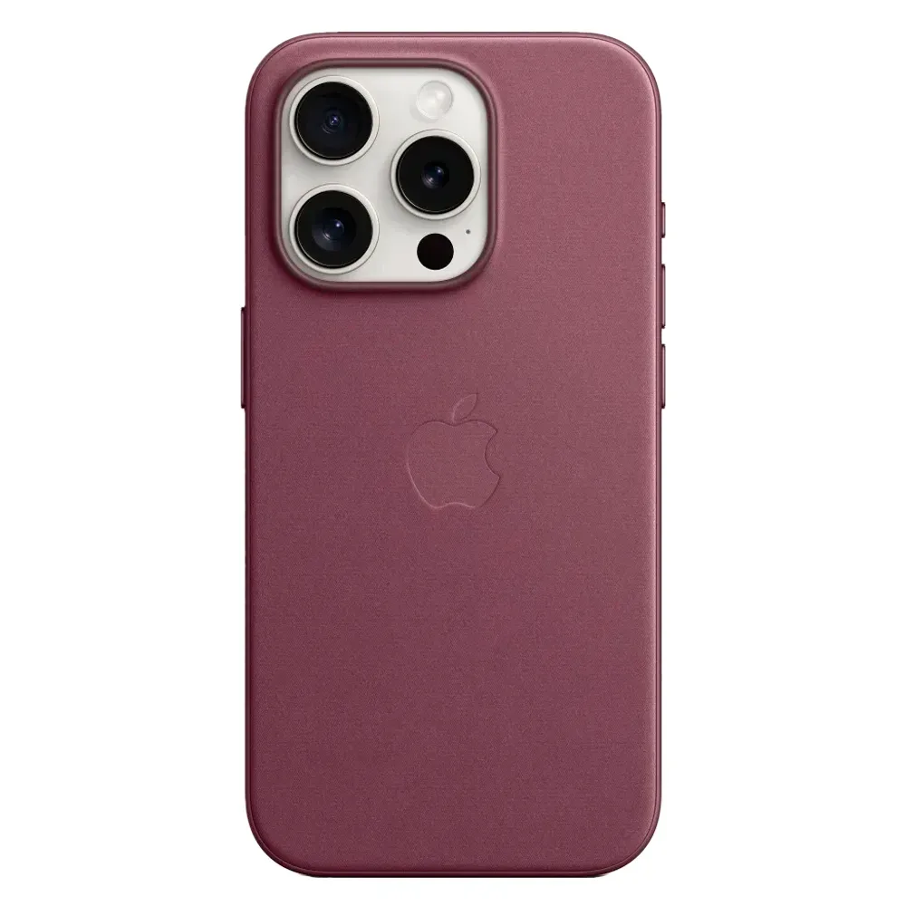 Тканевый чехол с поддержкой MagSafe Apple FineWoven Case для iPhone 15 Pro, Mulberry (Красная шелковица)