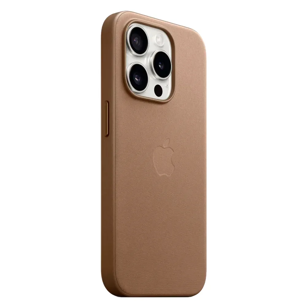 Тканевый чехол с поддержкой MagSafe Apple FineWoven Case для iPhone 15 Pro, Taupe (Светло-бежевый)