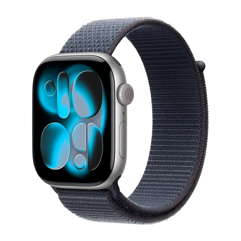 Умные часы Apple Watch Series 11 GPS, 46mm, Space Gray Aluminium Case with Anchor Blue Sport Loop