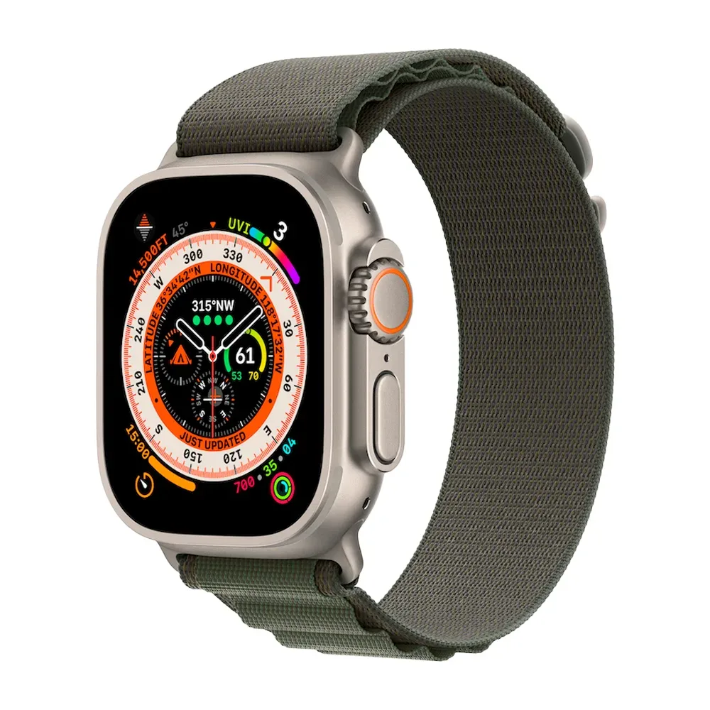 Умные часы Apple Watch Ultra GPS + Cellular, 49mm, Alpine Loop M, Green (Зеленый)