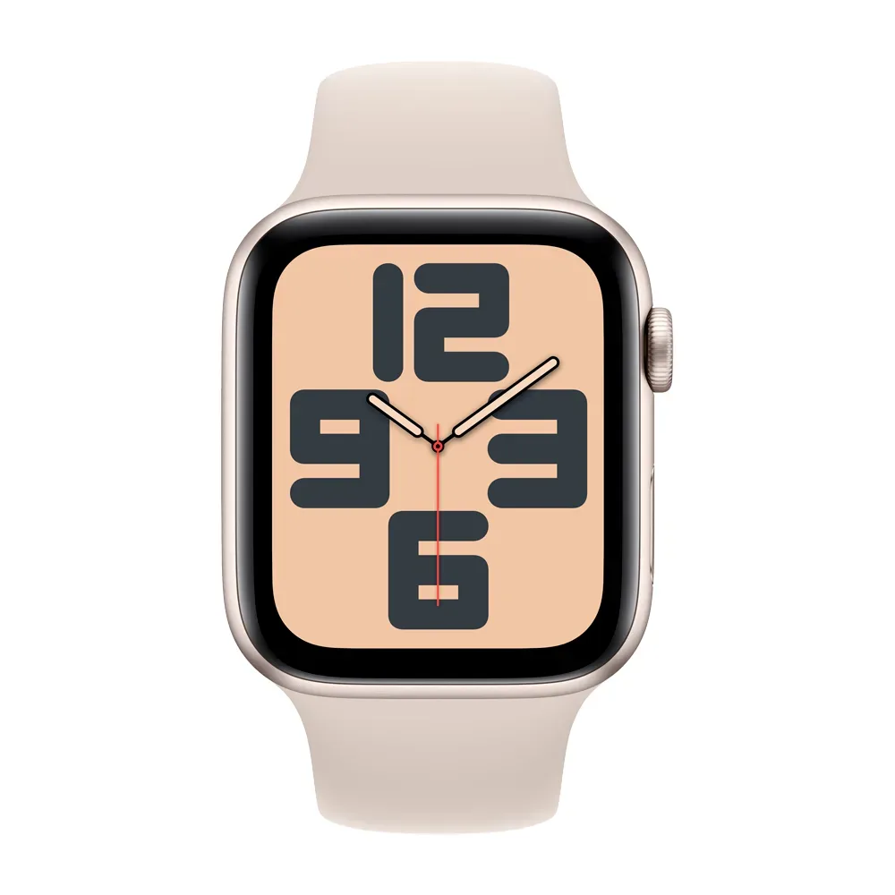 Умные часы Apple Watch SE 2 (2023) GPS, 44mm, Aluminium Case with Sport Band S/M, Starlight (Сияющая звезда)