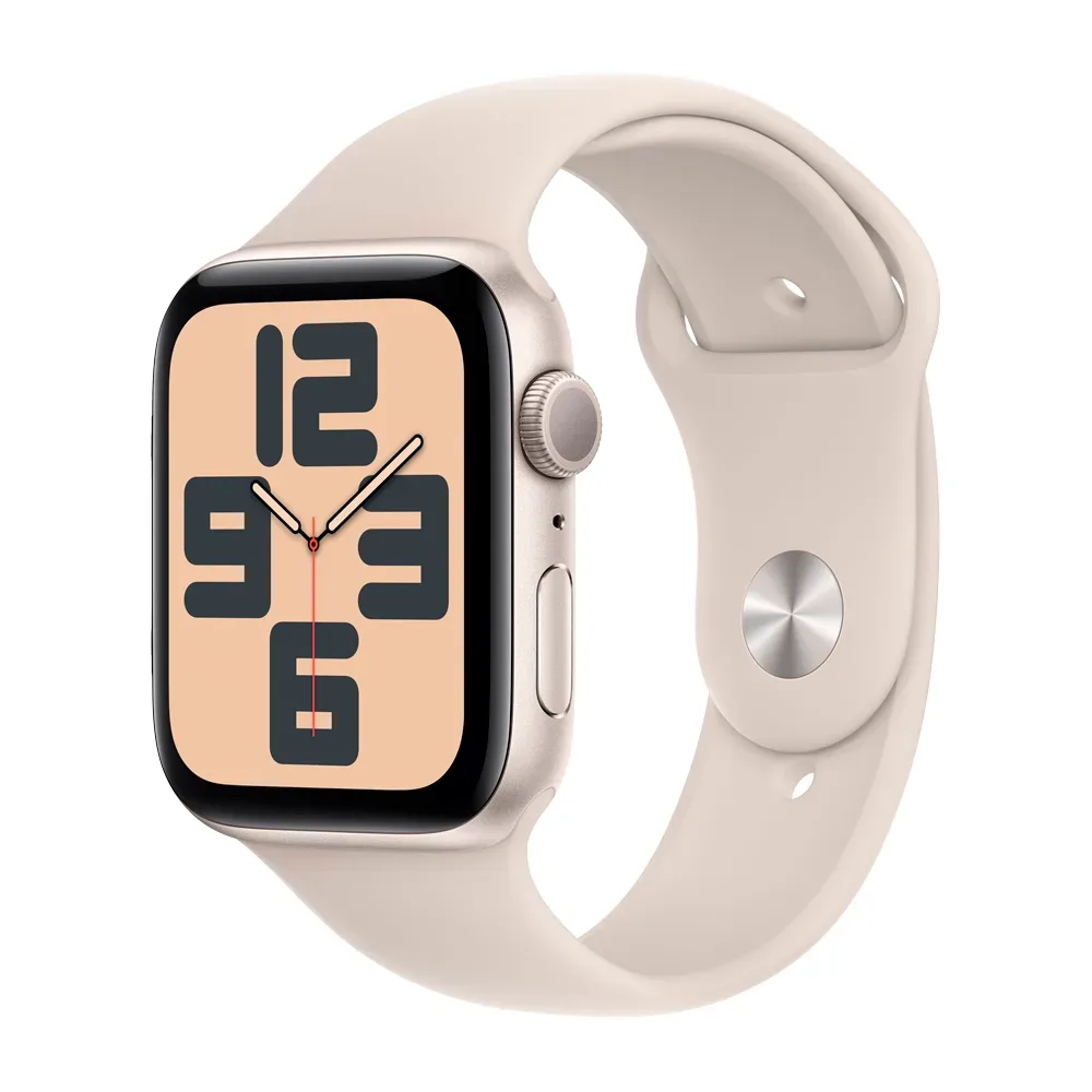 Умные часы Apple Watch SE 2 (2023) GPS, 44mm, Aluminium Case with Sport Band M/L, Starlight (Сияющая звезда)