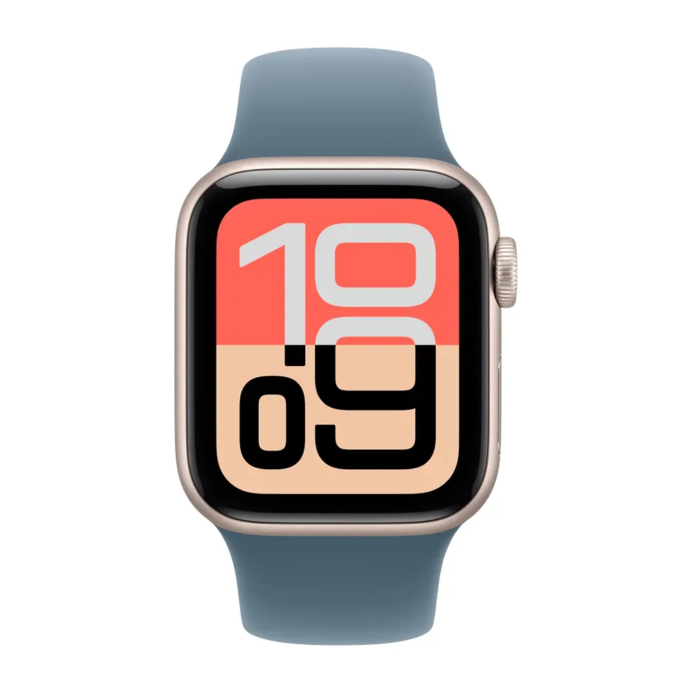 Умные часы Apple Watch SE 3 (2025) GPS, 40mm, Starlight Aluminium Case with Anchor Blue Sport Band, S/M
