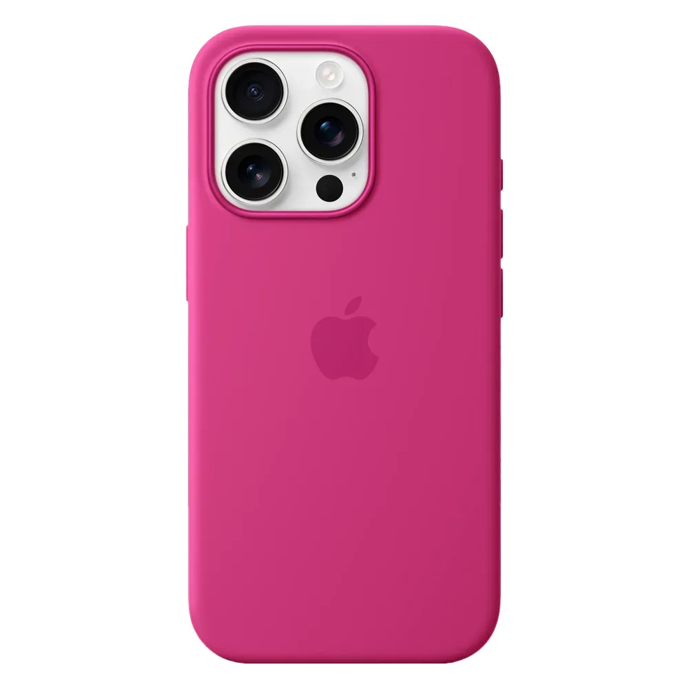 Силиконовый чехол с поддержкой MagSafe Apple Silicone Case для iPhone 16 Pro, Fuchsia (Фуксия)
