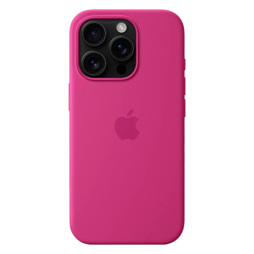 Силиконовый чехол с поддержкой MagSafe Apple Silicone Case для iPhone 16 Pro, Fuchsia (Фуксия)