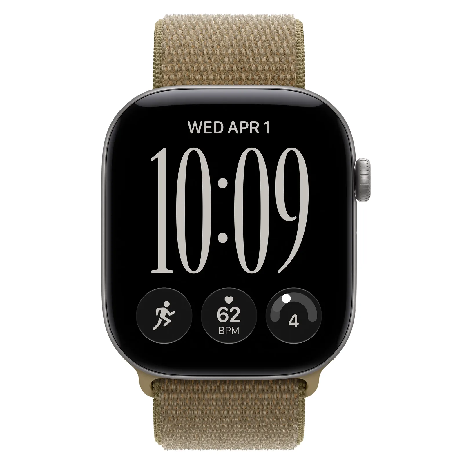 Умные часы Apple Watch Series 12 GPS, 46mm, Space Gray Aluminum Case with Olive Sport Loop