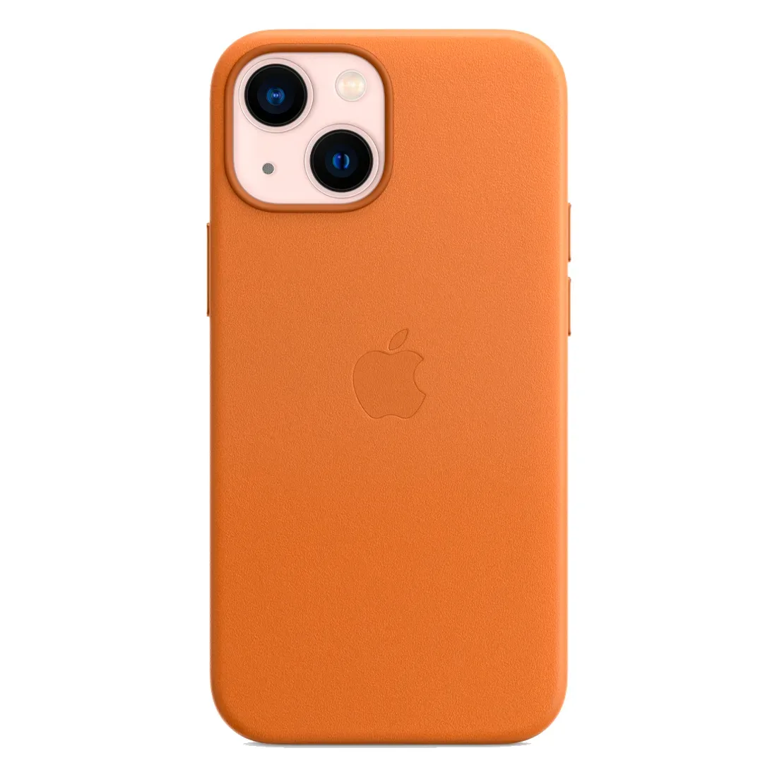 Кожаный чехол с поддержкой MagSafe Apple Leather Case для iPhone 13 mini, Golden Brown (Золотистая охра)