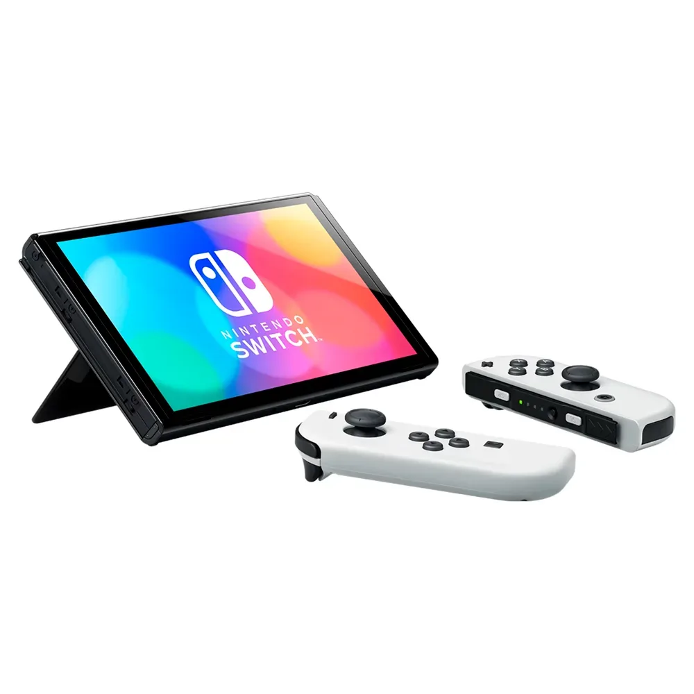 Портативная игровая консоль Nintendo Switch (OLED-модель), White (Белый)
