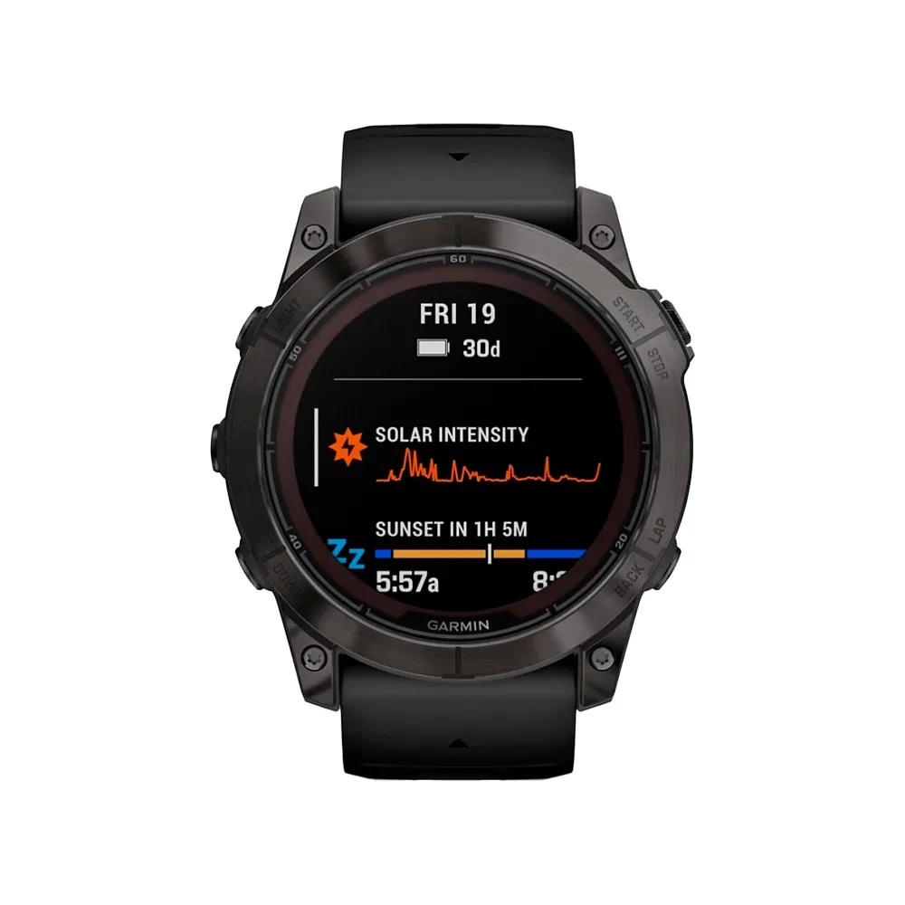 Умные часы Garmin Fenix 7X Pro, 51mm, Sapphire Solar Edition DLC Titanium Carbon Gray (010-02778-11)