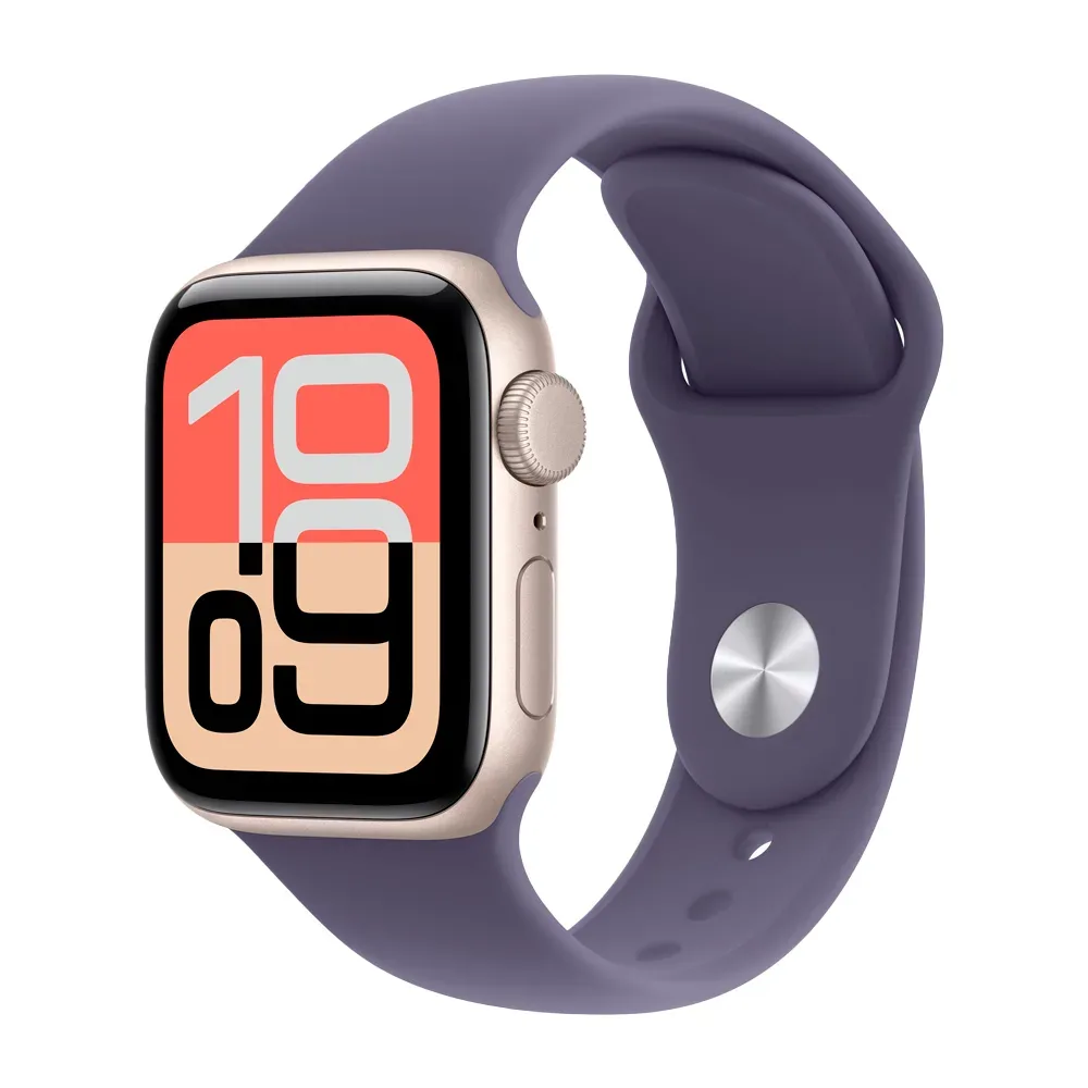 Умные часы Apple Watch SE 3 (2025) GPS, 40mm, Starlight Aluminium Case with Purple Fog Sport Band, S/M