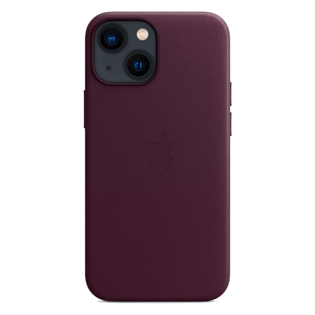 Кожаный чехол с поддержкой MagSafe Apple Leather Case для iPhone 13 mini, Dark Cherry (Темная вишня)