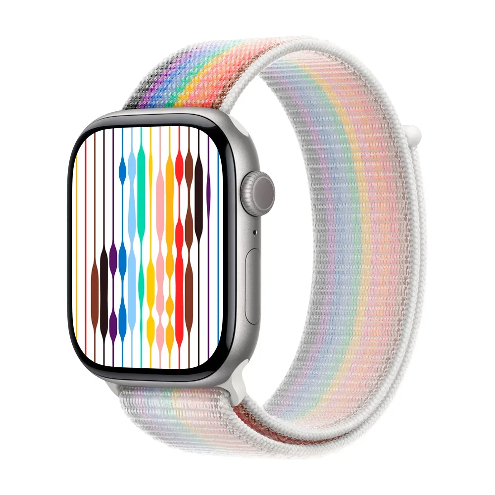 Умные часы Apple Watch Series 11 GPS, 46mm, Space Gray Aluminium Case with Pride Edition Sport Loop