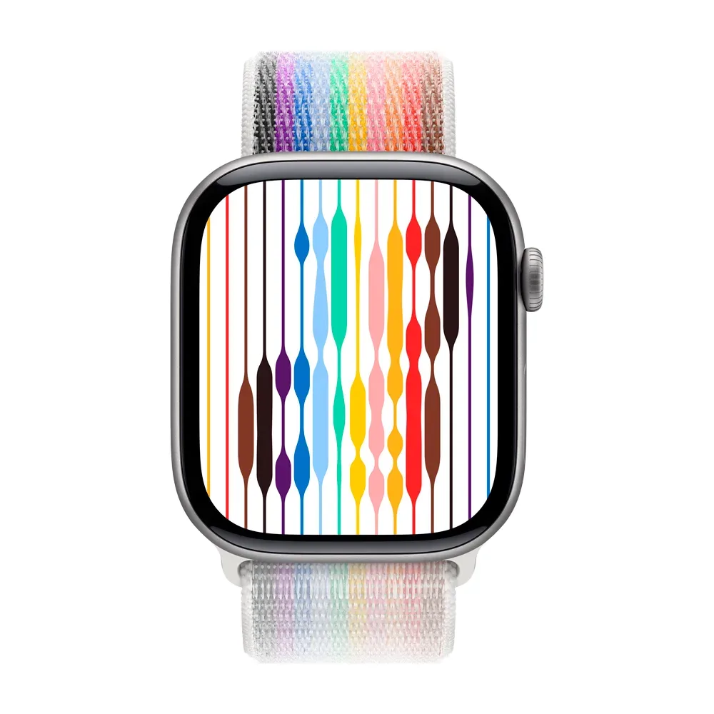 Умные часы Apple Watch Series 11 GPS, 46mm, Space Gray Aluminium Case with Pride Edition Sport Loop