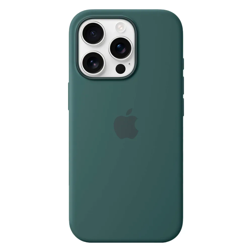 Силиконовый чехол с поддержкой MagSafe Apple Silicone Case для iPhone 16 Pro, Lake Green (Озерно-зеленый)