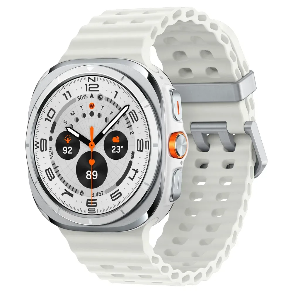 Умные часы Samsung Galaxy Watch Ultra 47mm LTE, ремешок Marine, Titanium White (Белый титан)