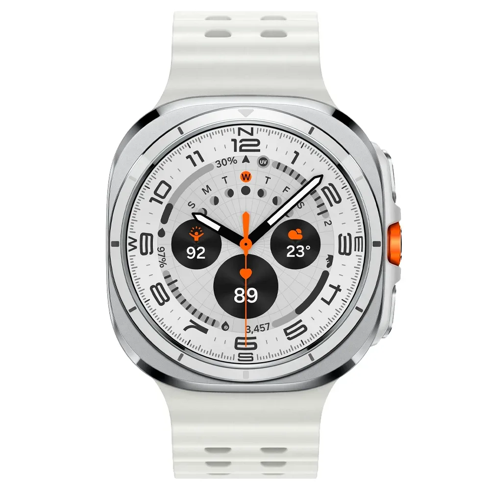 Умные часы Samsung Galaxy Watch Ultra 47mm LTE, ремешок Marine, Titanium White (Белый титан)