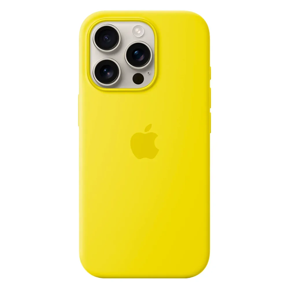 Силиконовый чехол с поддержкой MagSafe Apple Silicone Case для iPhone 16 Pro, Star Fruit (Желтый)