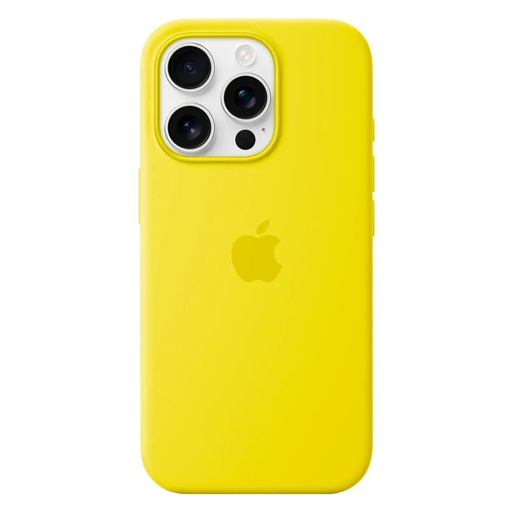 Силиконовый чехол с поддержкой MagSafe Apple Silicone Case для iPhone 16 Pro, Star Fruit (Желтый)