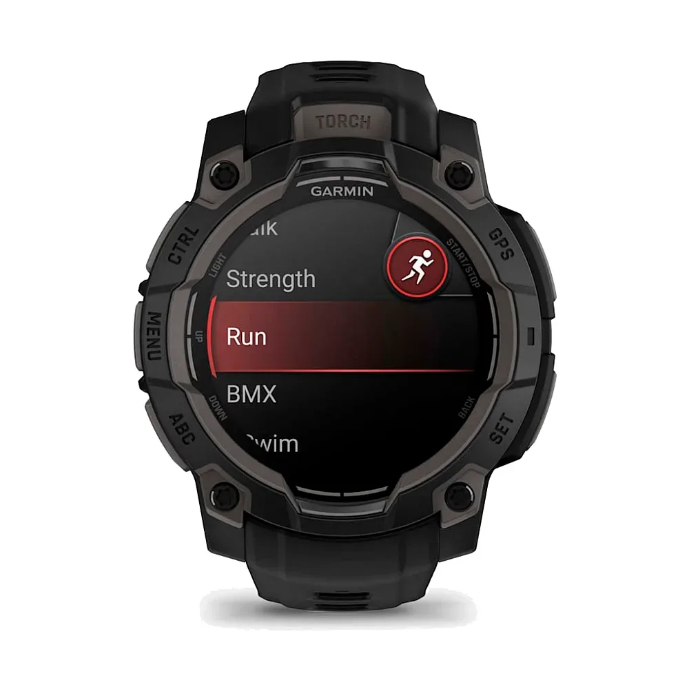 Умные часы Garmin Instinct 3, 45mm, Amoled Black with Black Band (010-02936-00)