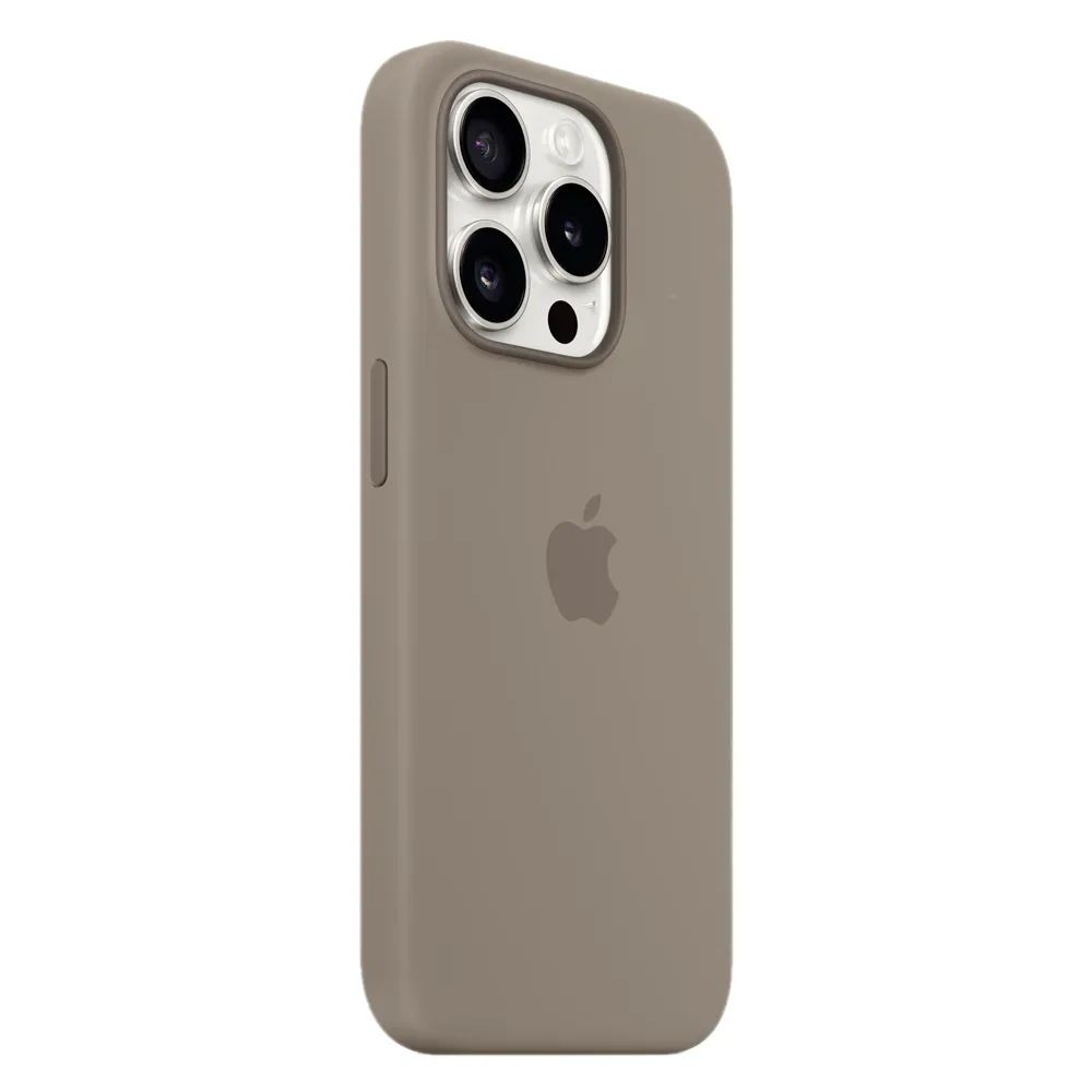 Силиконовый чехол с поддержкой MagSafe Apple Silicone Case для iPhone 15 Pro, Clay (Пепельно-коричневый)