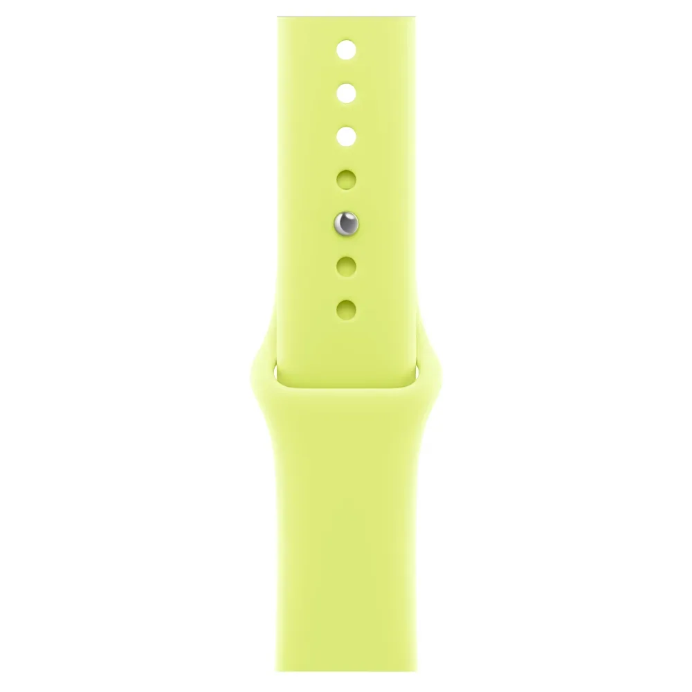 Умные часы Apple Watch Series 11 GPS, 46mm, Silver Aluminium Case with Neon Yellow Sport Band, S/M