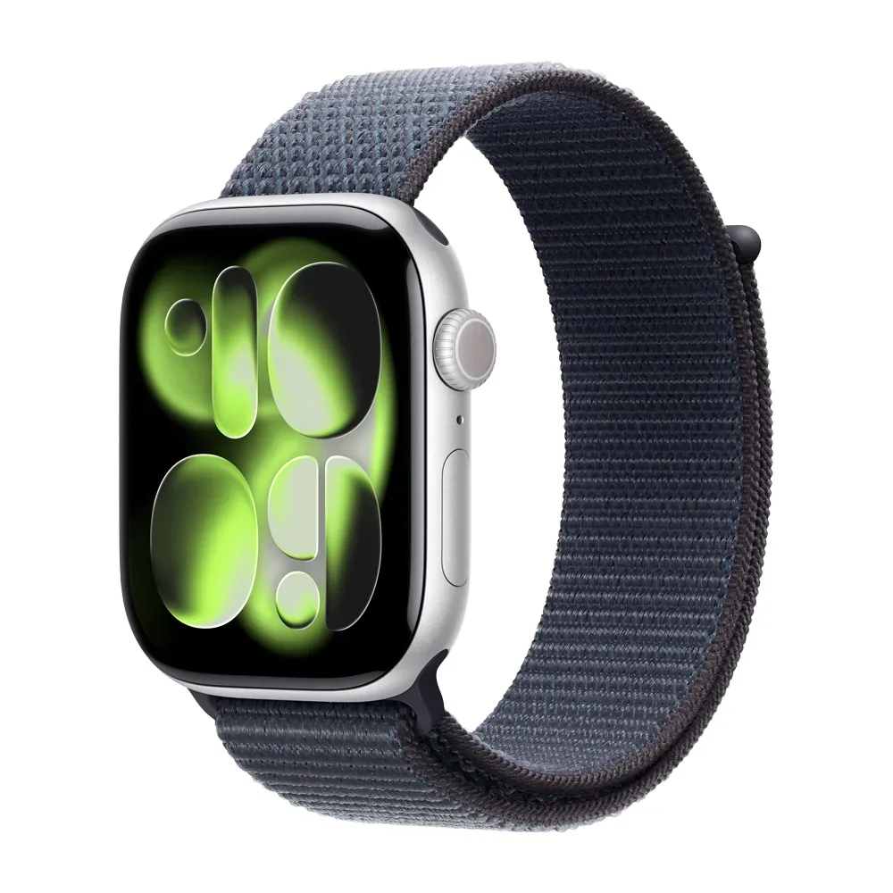 Умные часы Apple Watch Series 11 GPS, 46mm, Silver Aluminium Case with Anchor Blue Sport Loop