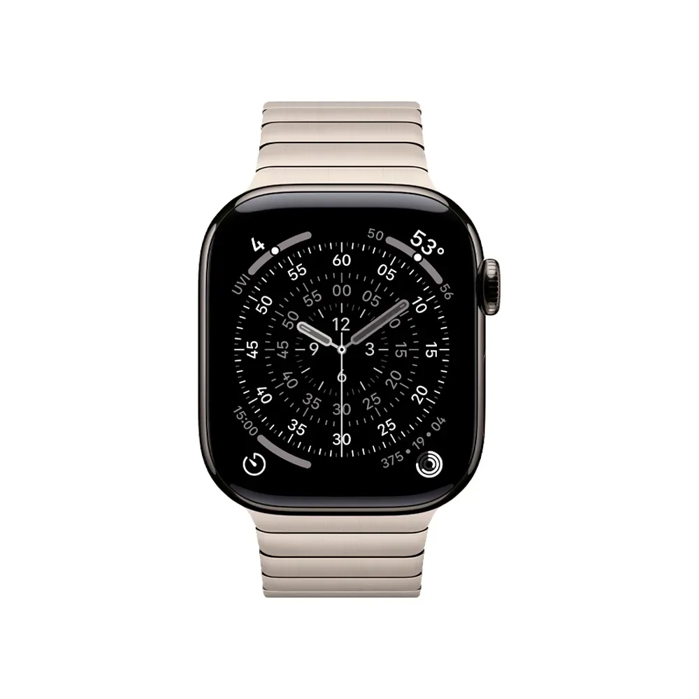 Умные часы Apple Watch Series 11 GPS + Cellular, 42mm, Slate Titanium Case with Natural Link Bracelet