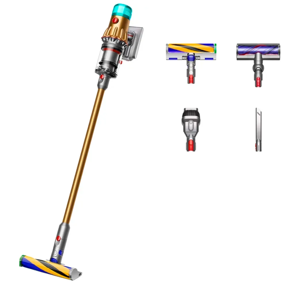 Беспроводной вертикальный пылесос Dyson V12 Detect Slim Absolute (SV46), Gold / Gold