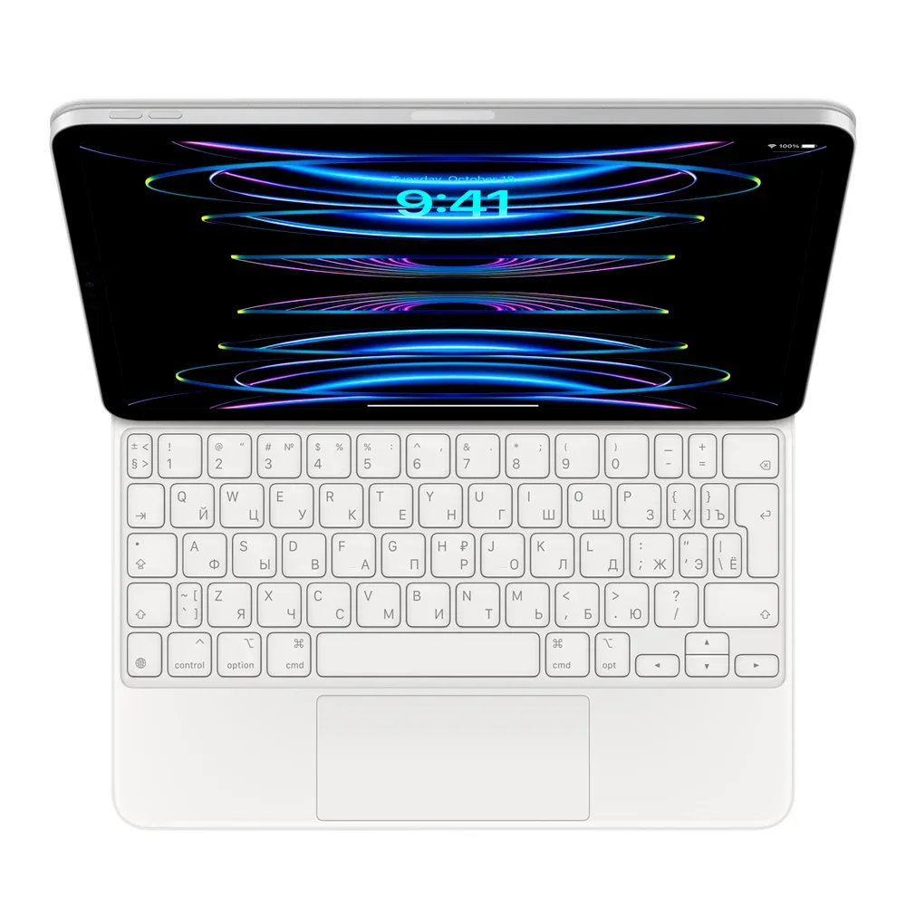 Клавиатура Apple Magic Keyboard для iPad Pro 11" (3-го поколения) и iPad Air (4‑го поколения), White (Белый) MJQJ3