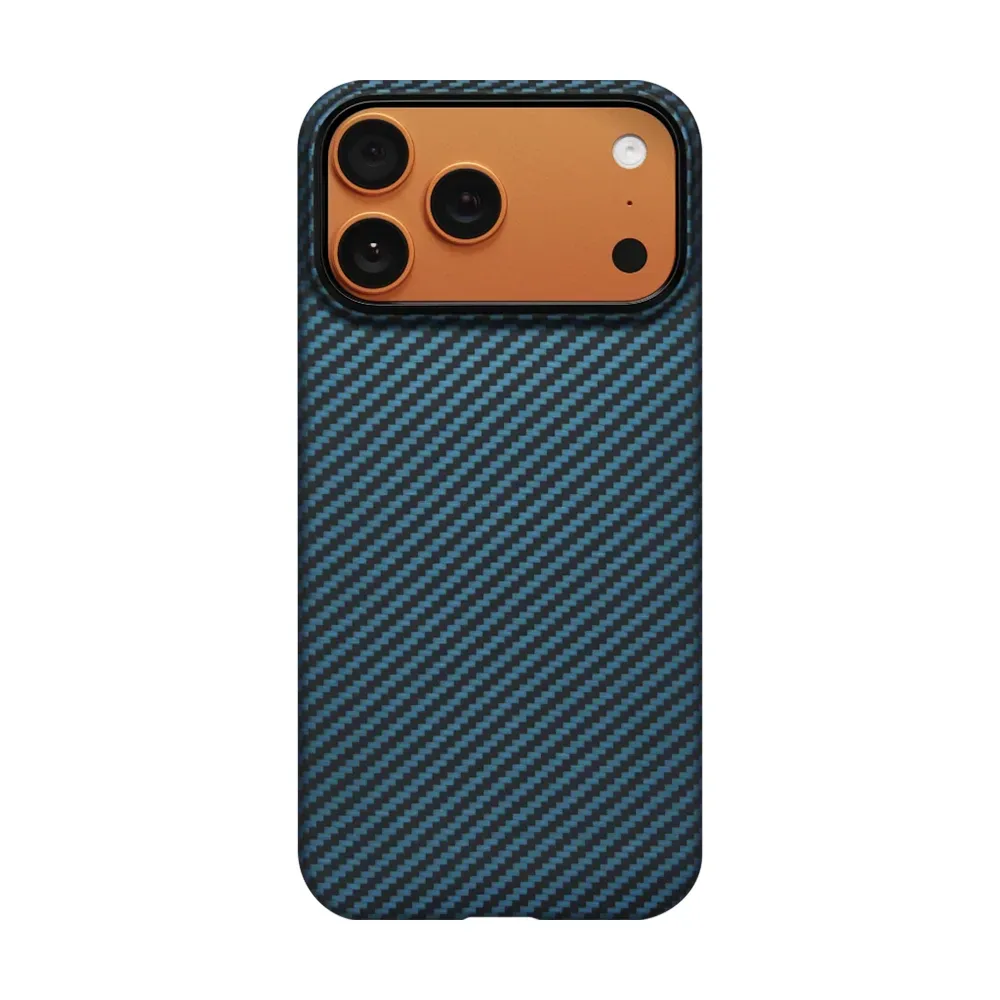 Чехол PITAKA Ultra-Slim Case для Apple iPhone 17 Pro Max (PitaTap) MagSafe, Black/Blue