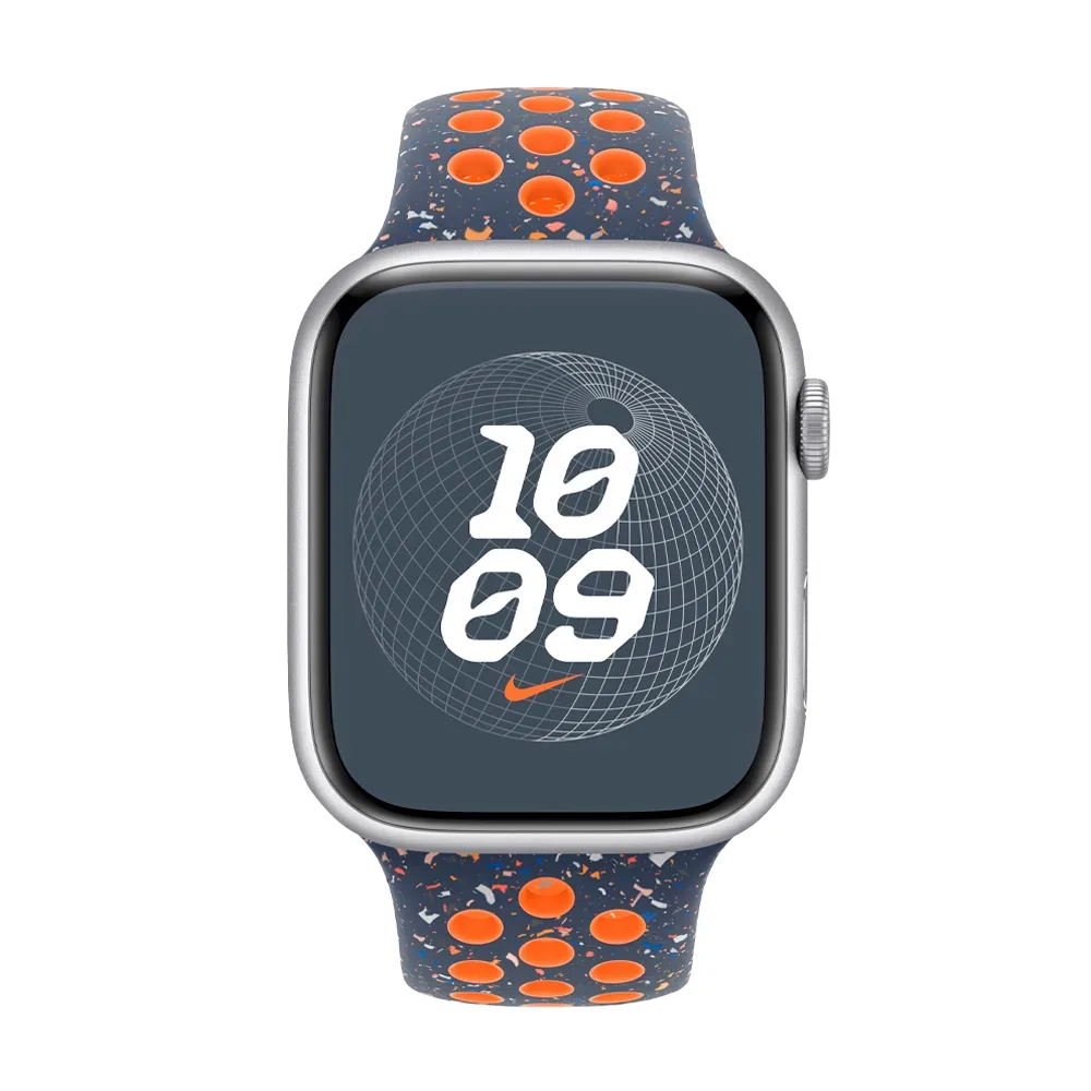 Умные часы Apple Watch Series 9 GPS, 41mm, Aluminium Case with Blue Flame Nike Sport Band (MUUT3) S/M, Pink (Розовый) (MR9N3)