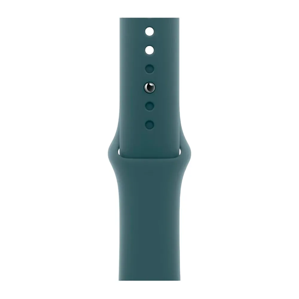 Умные часы Apple Watch Series 10 GPS, 46mm, Jet Black Aluminium Case with Sport Band M/L, Lake Green (Черный)