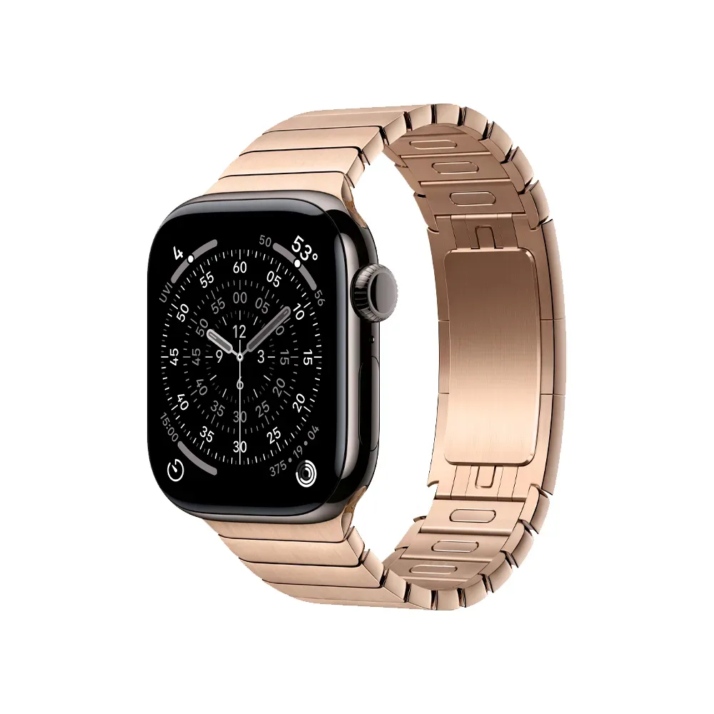 Умные часы Apple Watch Series 11 GPS + Cellular, 42mm, Slate Titanium Case with Gold Link Bracelet