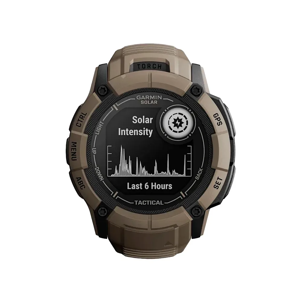 Умные часы Garmin Instinct 2X, 50mm, Solar Tactical Coyote (010-02805-02)
