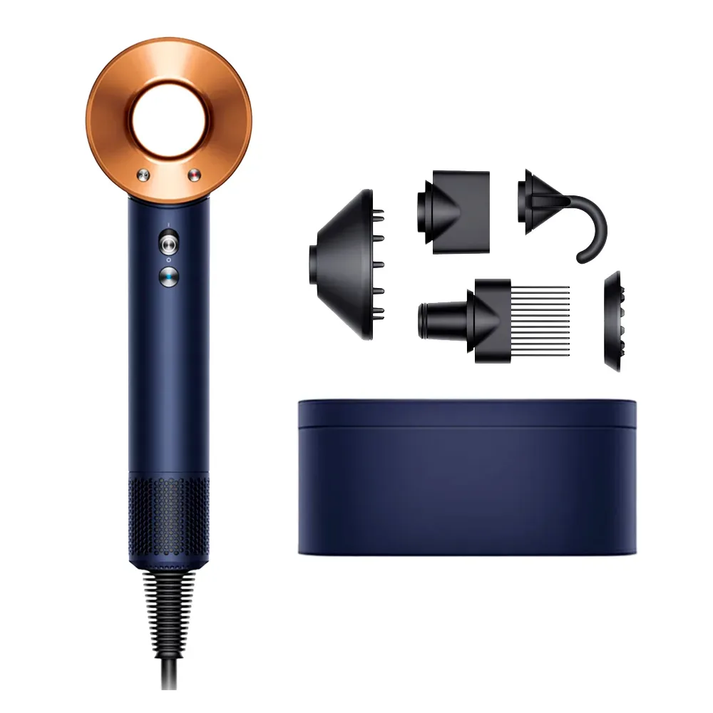 Фен Dyson Supersonic HD07, Prussian Blue / Rich Copper (Берлинская лазурь / Медь) + кейс
