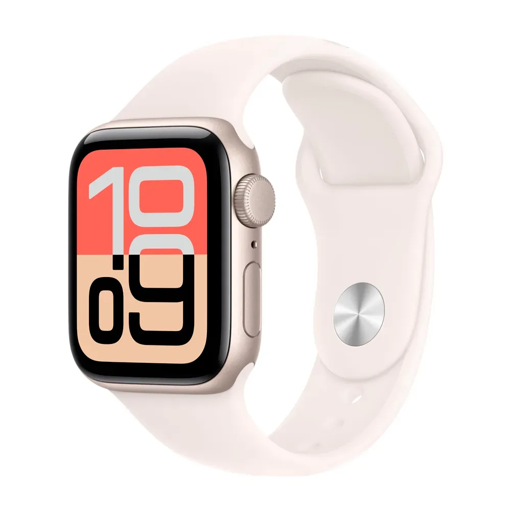 Умные часы Apple Watch SE 3 (2025) GPS, 40mm, Starlight Aluminium Case with Light Blush Sport Band, S/M