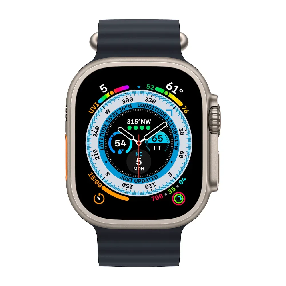 Умные часы Apple Watch Ultra GPS + Cellular, 49mm, Titanium Midnight Ocean Band (Темная ночь)