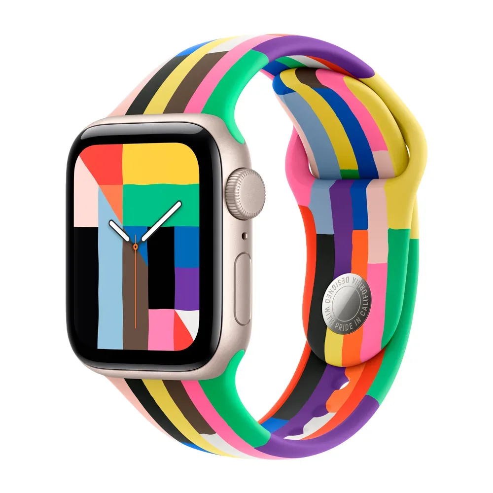Умные часы Apple Watch SE 3 (2025) GPS, 40mm, Starlight Aluminium Case with Pride Edition Sport Band, M/L